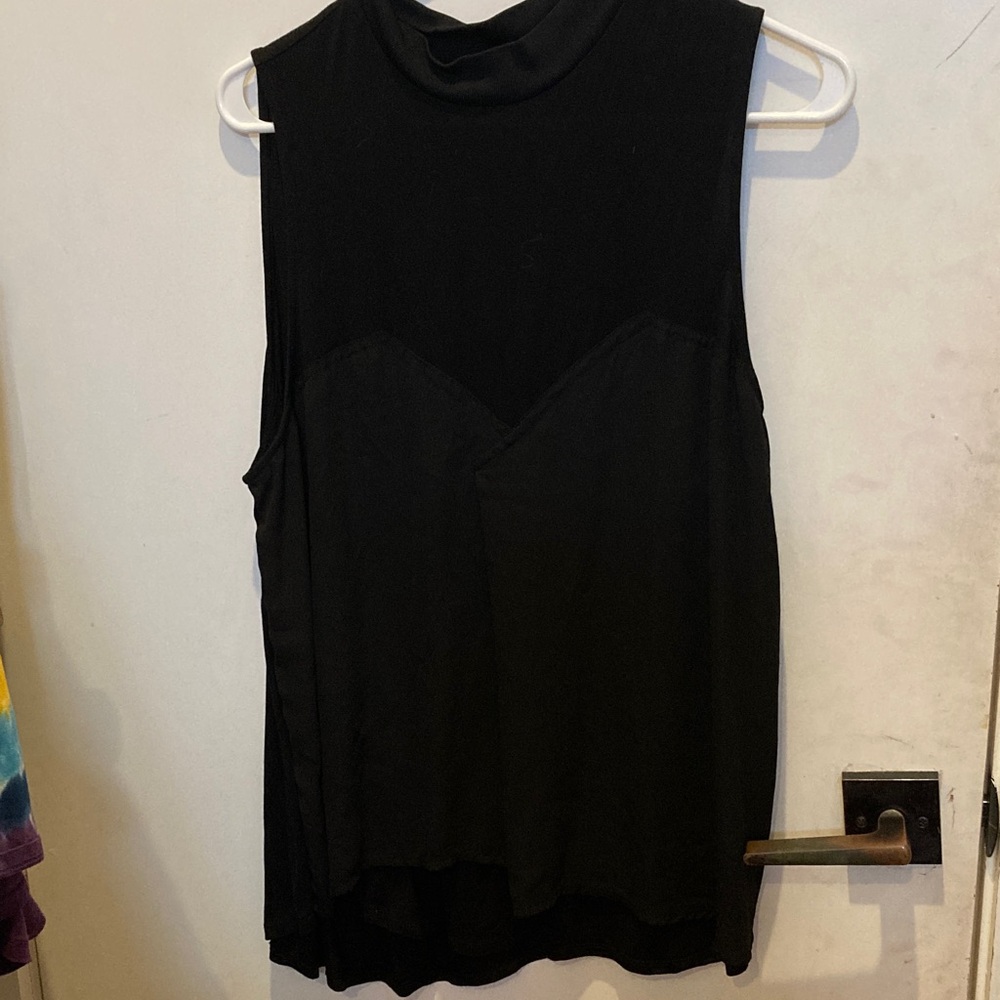 Sleeveless Black Women's Top